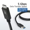 ACT USB 3.0 Kabel USB-A auf USB-C 2 Meter 5 Gbit/s Schwarz