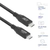 ACT USB4 20Gbps 240W USB Type-C-Kabel 1 Meter Schwarz