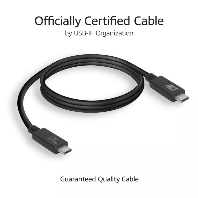 ACT USB4® 20Gbps-Kabel, USB-C, USB-IF-zertifiziert, 1 Meter