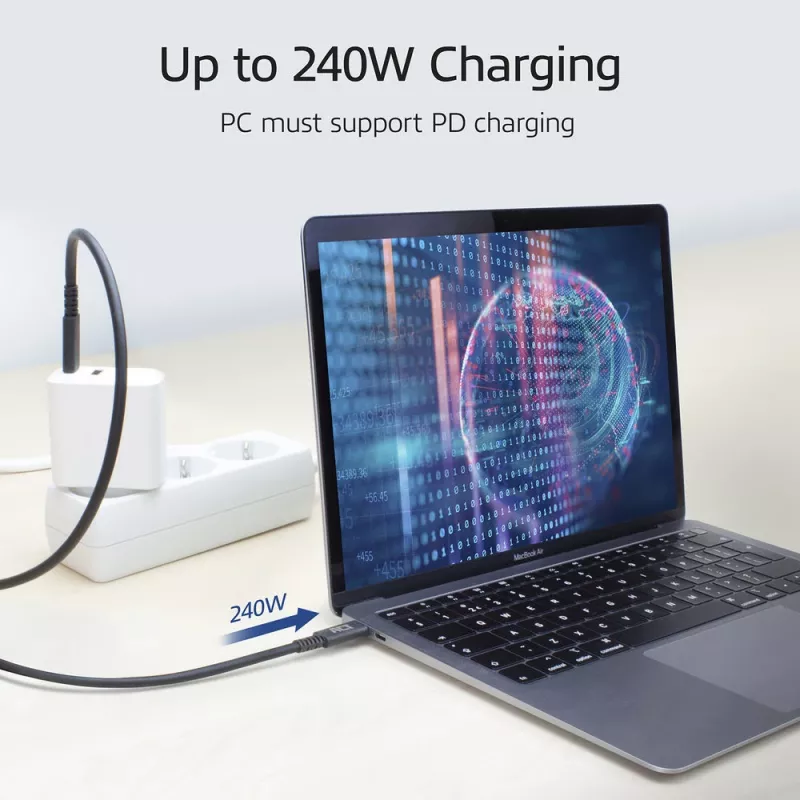 ACT USB4® 20Gbps-Kabel, USB-C, USB-IF-zertifiziert, 1 Meter