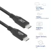 USB-Typ-C-Kabel ACT AC7442 2m 10Gbps 60W Schwarz