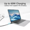 USB-Typ-C-Kabel ACT AC7442 2m 10Gbps 60W Schwarz