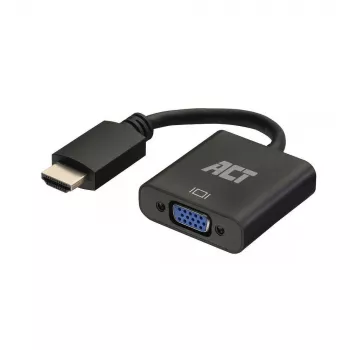 ACT 0,15 Meter, HDMI-A-Stecker auf VGA-Buchse Adapter, mit Audio