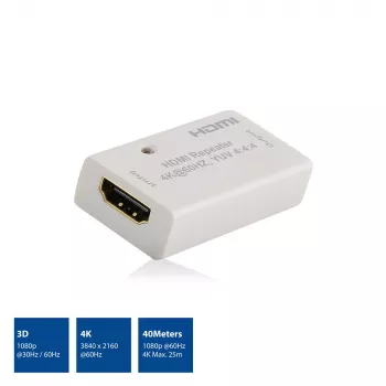 AV-Repeater ACT AC7820 HDMI-Repeater bis zu 40 Meter 4K-Unterstützung