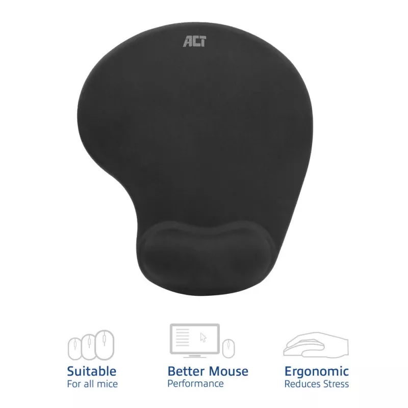 Mauspad ACT Ergonomic AC8010 mit Handgelenkauflage