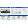 ACT Doppel-Monitorarm Klemme/Durchsteckmontage 16 kg 10-32 Zoll