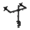 ACT Doppel-Monitorarm Klemme/Durchsteckmontage 16 kg 10-32 Zoll