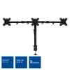 ACT Triple-Monitorarm Klemme/Durchführung 30 kg 13-27 Zoll