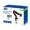 ACT Gasfeder-Monitorarm Büro Schwarz AC8311 Klemme/Durchsteckmontage 9 kg