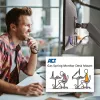 ACT Gasfeder-Monitorarm Büro Schwarz AC8311 Klemme/Durchsteckmontage 9 kg