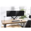 ACT Gasfeder-Doppelmonitorarm Büro Klemm-/Durchführungsmontage 18 kg