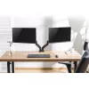 ACT Gasfeder-Doppelmonitorarm Büro Klemm-/Durchführungsmontage 18 kg