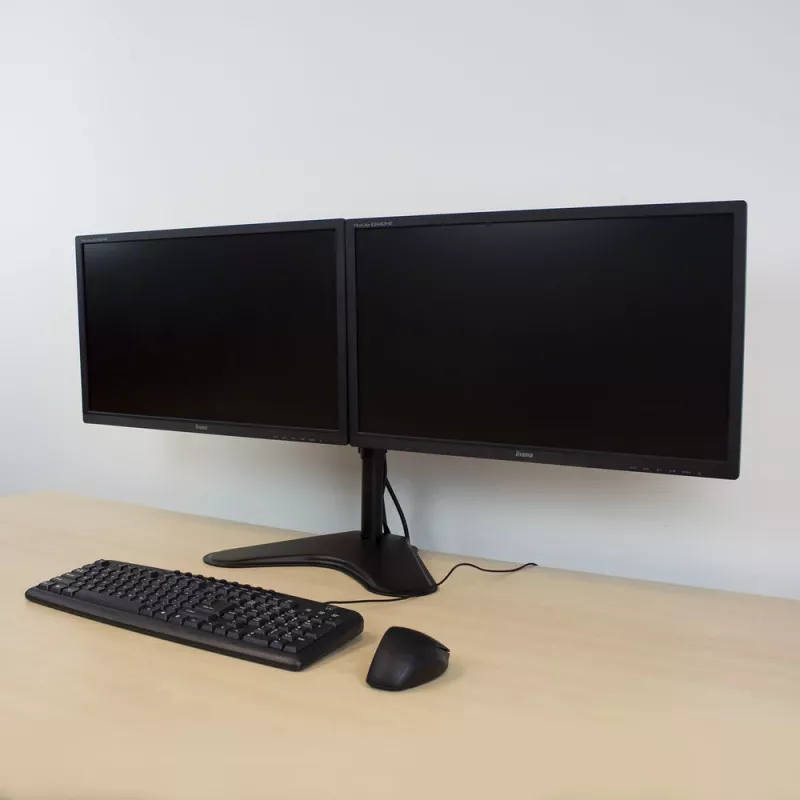 ACT freistehender Doppelmonitorarm AC8320 max. Gewicht 16 kg min. Bildschirm 33 cm max. Bildschirm 81,3 cm