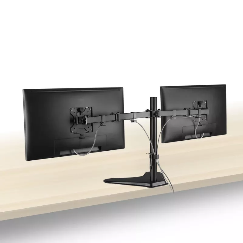 ACT freistehender Doppelmonitorarm AC8320 max. Gewicht 16 kg min. Bildschirm 33 cm max. Bildschirm 81,3 cm