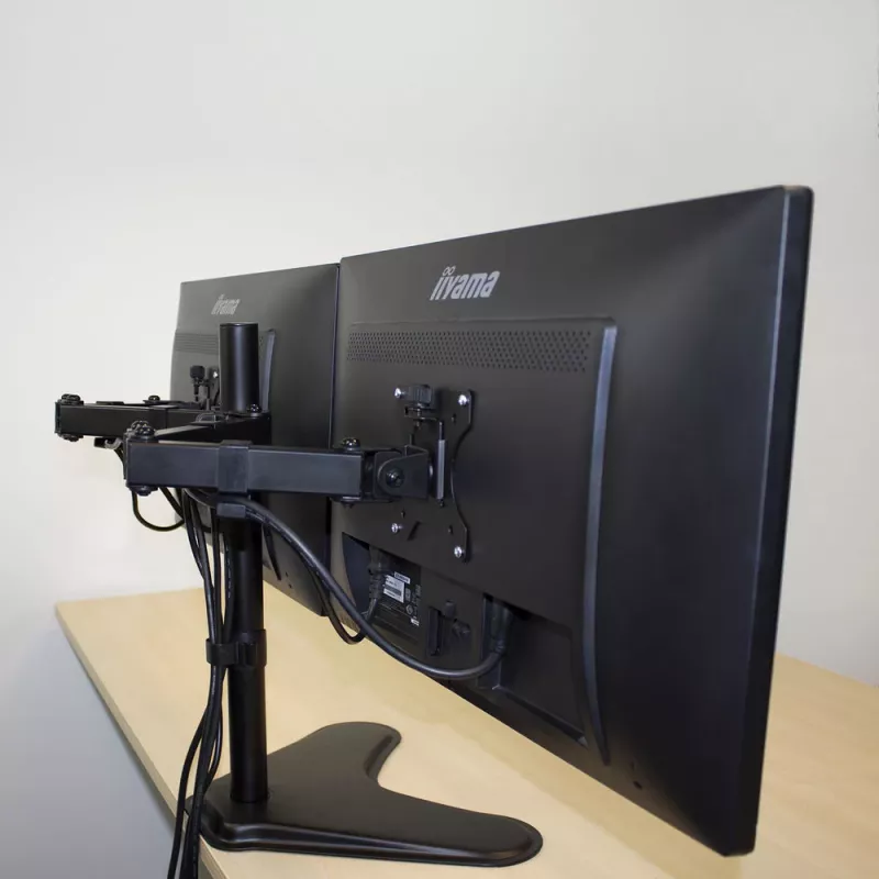 ACT freistehender Doppelmonitorarm AC8320 max. Gewicht 16 kg min. Bildschirm 33 cm max. Bildschirm 81,3 cm