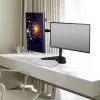ACT freistehender Doppelmonitorarm AC8320 max. Gewicht 16 kg min. Bildschirm 33 cm max. Bildschirm 81,3 cm