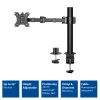 ACT Einzelmonitorarm Büro Solid Pro Klemme/Durchschraubbefestigung 12 kg 10-32 Zoll