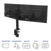 ACT Dual-Monitorarm Office Solid Pro – Klemm-/Durchgangsbefestigung – 12 kg – 10–32 Zoll