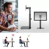 ACT freistehender Gasfeder-Monitorarm fürs Büro, 7 kg Tragfähigkeit, 10 bis 32 Zoll