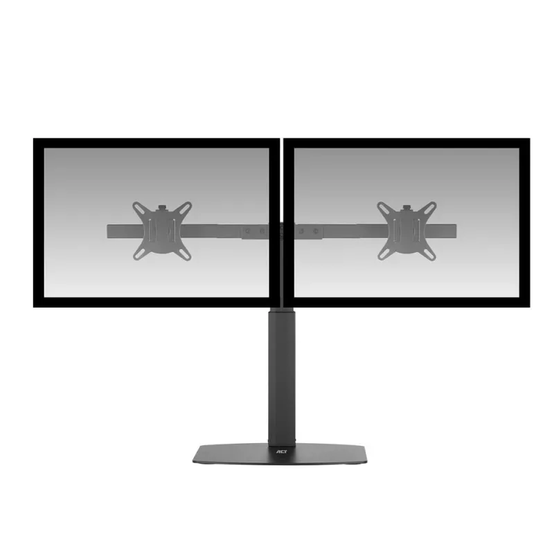 ACT Monitor arm 27 inch office, free standing with gas spring, crossbar, 2 monitors