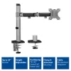 ACT Single Monitor Arm Office Silber Klemm-/Durchsteckmontage 9 kg 17-32 Zoll