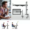 ACT Single Monitor Arm Office Silber Klemm-/Durchsteckmontage 9 kg 17-32 Zoll
