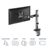 ACT Single Monitor Arm Office Silber Klemm-/Durchsteckmontage 9 kg 17-32 Zoll