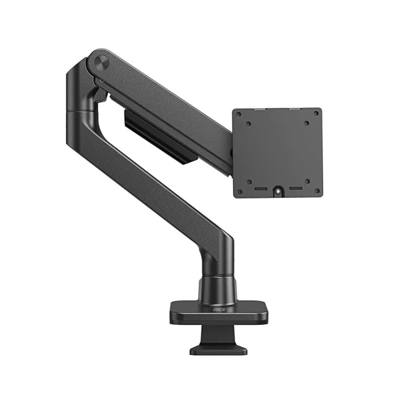 ACT Monitorarm 49 Zoll Büro Premium Gasfeder 1 Monitor Klemm-/Durchführungsmontage 20 kg