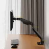 ACT Monitorarm 49 Zoll Büro Premium Gasfeder 1 Monitor Klemm-/Durchführungsmontage 20 kg