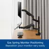 Laptop- & Monitorarm ACT AC8341 Gasfeder schwarz 49 Zoll