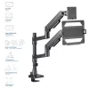 Laptop- & Monitorarm ACT AC8341 Gasfeder schwarz 49 Zoll