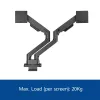 ACT Monitorarm 35 Zoll Büro Premium, Gasfeder, 2 Monitore