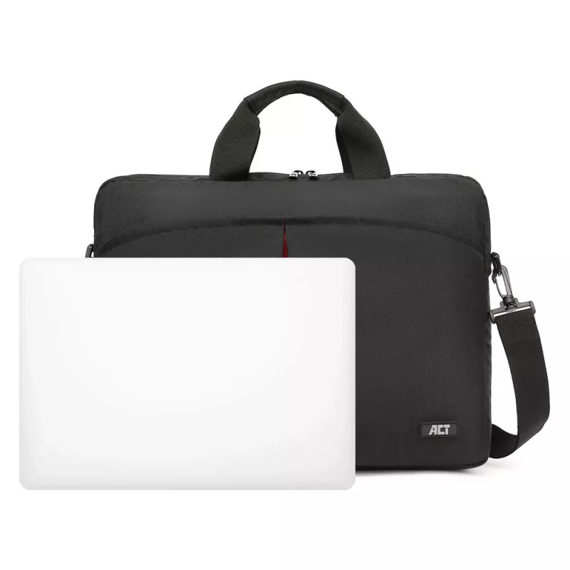 Umhängetasche ACT City für Laptops bis 16,1 Zoll aus recyceltem Kunststoff