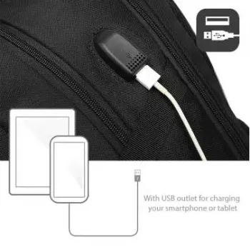 Rucksack ACT Global AC8530 15,6 Zoll einfarbig USB-Ausgang