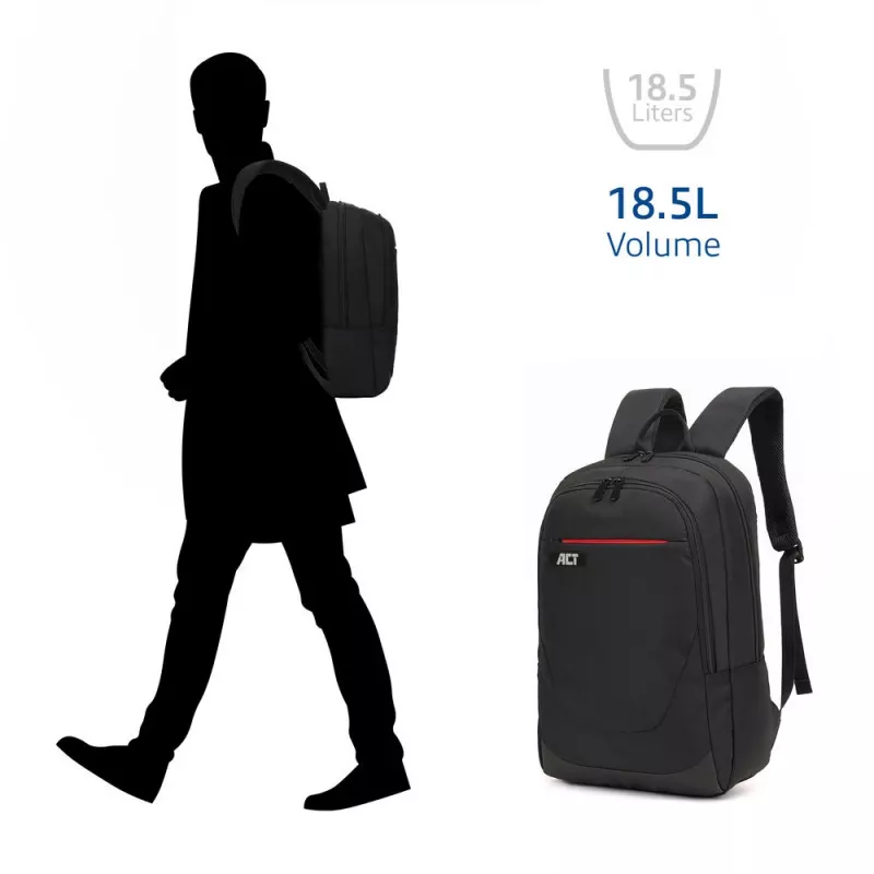 Backpack ACT Suburb für Laptops bis 15,6 Zoll aus recyceltem Kunststoff