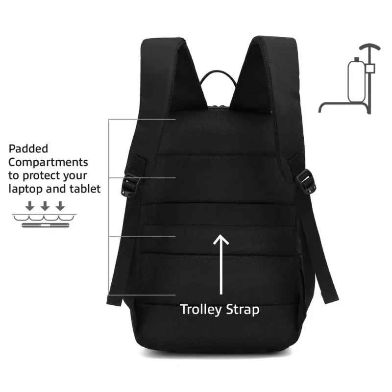 Backpack ACT Suburb für Laptops bis 15,6 Zoll aus recyceltem Kunststoff