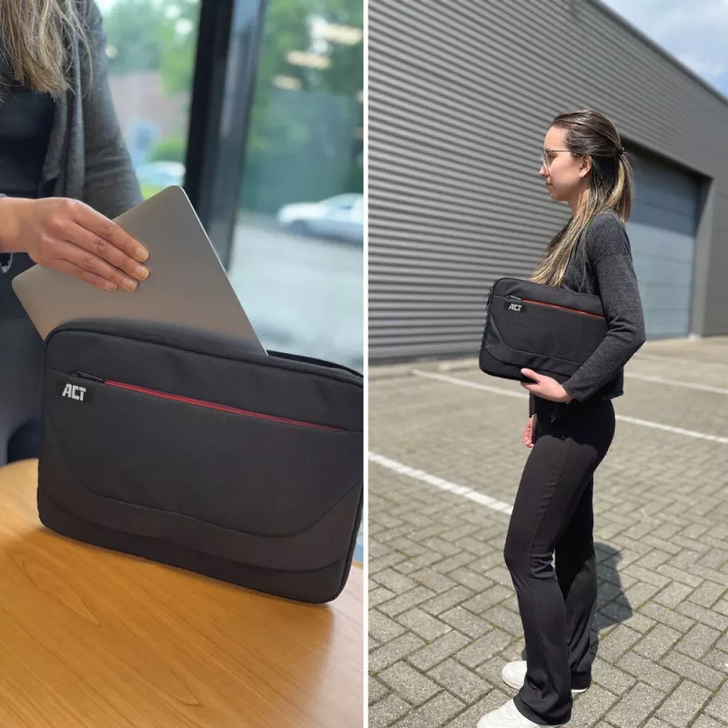 Sleeve case ACT Suburb Laptop-Hülle 15,6 Zoll aus recycelten Plastikflaschen