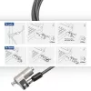 Laptop-Schloss ACT AC9030 Metallisch Rundschlüssel 2 m Kabel