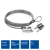 Laptop-Schloss ACT AC9030 Metallisch Rundschlüssel 2 m Kabel