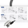 ACT Wedge Laptopschloss mit Schlüsseln Metallic 2m Kabel