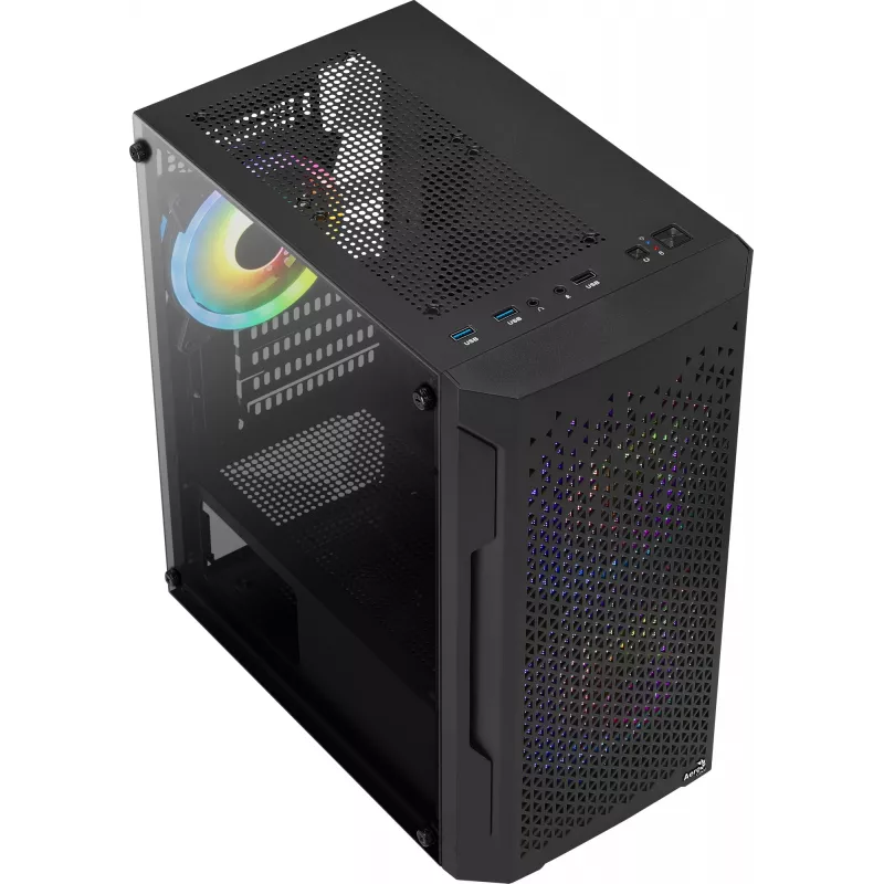 Aerocool Trinity Mini Mini Tower Schwarz