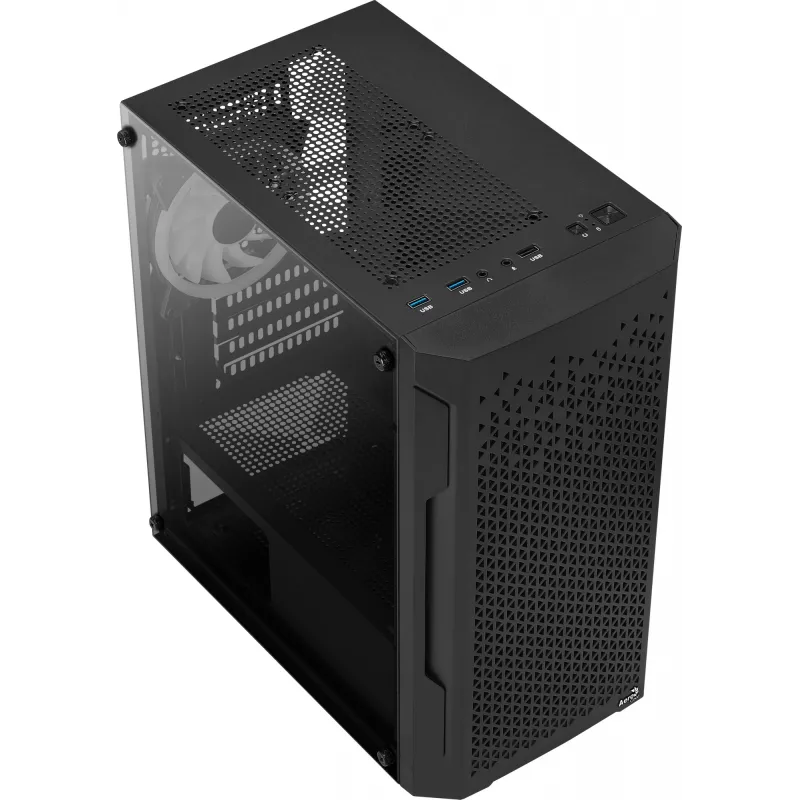Aerocool Trinity Mini Mini Tower Schwarz