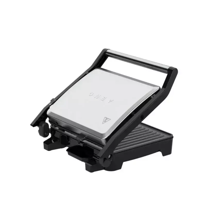 Kontaktgrill AENO EG2 — 2000 W, rechteckig, Edelstahl/Schwarz, 345×327 mm