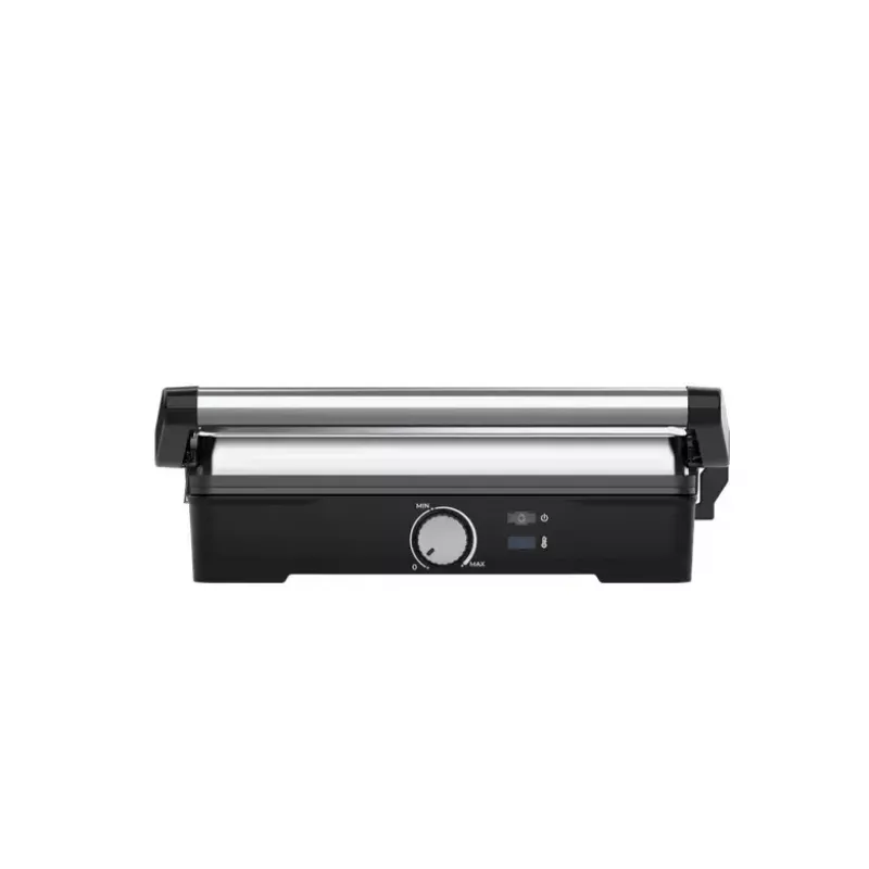 Kontaktgrill AENO EG2 — 2000 W, rechteckig, Edelstahl/Schwarz, 345×327 mm