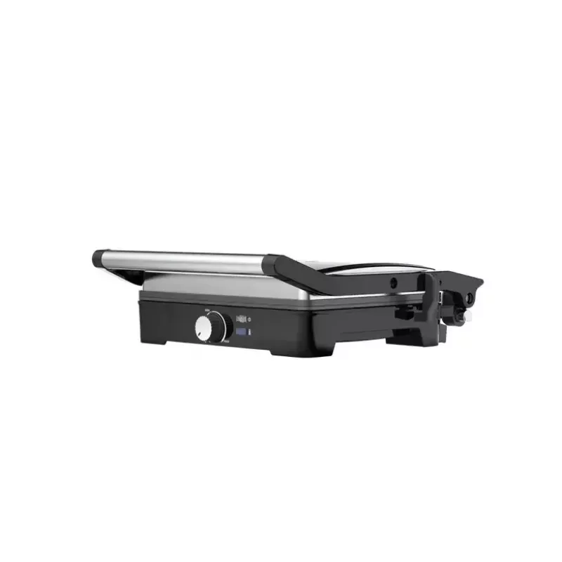 Kontaktgrill AENO EG2 — 2000 W, rechteckig, Edelstahl/Schwarz, 345×327 mm