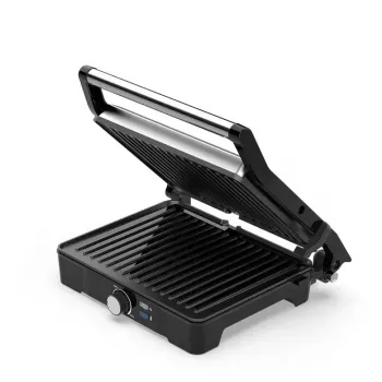 Kontaktgrill AENO EG2 — 2000 W, rechteckig, Edelstahl/Schwarz, 345×327 mm