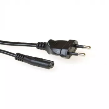 Netzkabel Euro-Stecker - C7-Buchse schwarz 1,5 m ACT Powercord