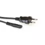 Netzkabel Euro-Stecker - C7-Buchse schwarz 1,5 m ACT Powercord
