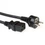 ACT Netzkabel CEE 7/7 Stecker (gerade) auf C19 schwarz 1,5 m