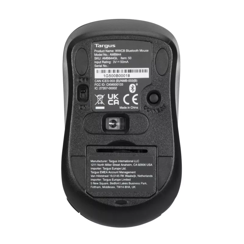 Targus AMB844GL Maus Office Beidhändig Bluetooth Optisch 1000 DPI